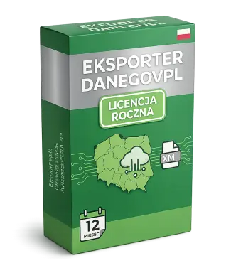 eksporter dane gov pl licencja roczna